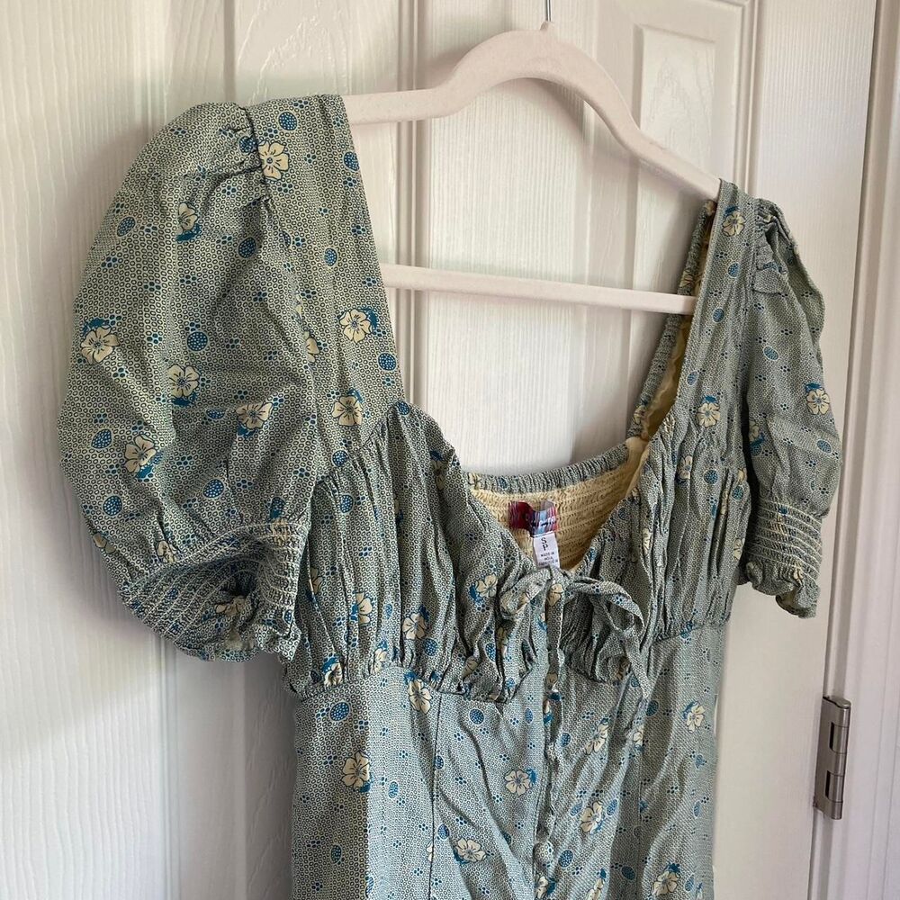 Urban-outfitters Women's Green and Blue Dress